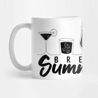 Summer Break Lineart Cocktails Mug